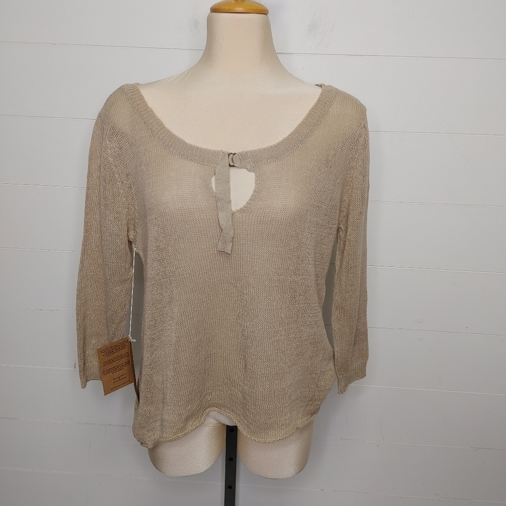 The Earth Collection linen cotton pullover top